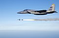 USAF F-15C fires AIM-7 Sparrow