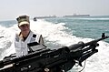 US Navy 090822-N-8273J-456 Chief of Naval Operations (CNO) Adm. Gary Roughead departs the Khawr Al Amaya Oil Platform and the Al Basrah Oil Terminal after meeting with U.S. Sailors, Marines and Coast Guardsmen.jpg