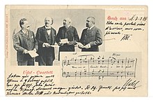 Udel-Quartett (1898) (Quelle: Wikimedia)