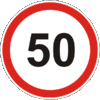 50 km/h speed limit