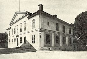 Uplands nation, exterior of the building. Photo from before 1915. Uplands nationshus exterior NH s 19.jpg