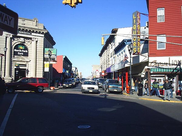 Facing north at 32nd Street in Union City