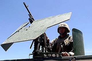 <span class="mw-page-title-main">Gun shield</span> Piece of armor designed to be mounted on a crew-served weapon