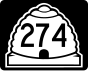 State Route 274 marker