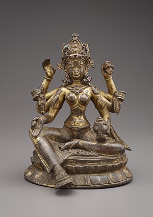 Vasudhara, Goddess of Abundance. Statue from Nepal dated 1082. Arthur M. Sackler Gallery Vasudhara, Goddess of Abundance.jpg