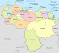 Fayl:Venezuela, administrative divisions (-claims) - ru - colored.svg üçün miniatür