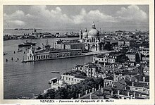 La pointe de la Douane et la Salute à Venise 1930.