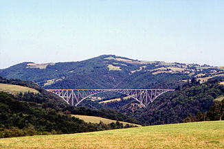 Railway viaduct in the Viaur valley