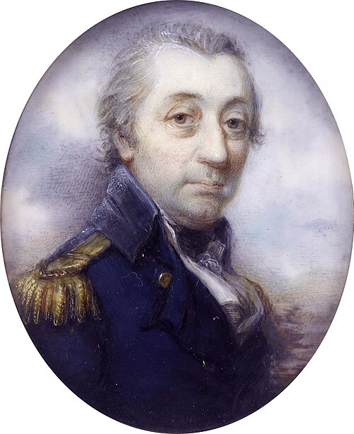 Vice-Admiral William Fairfax; Mary's father, painted in 1798