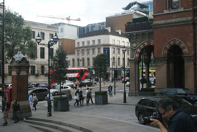 File:View of Pancras Road from in front of St. Pancras station - geograph.org.uk - 4669065.jpg