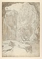 View of a Bridge and Waterfalls in Tivoli; verso- View of a Waterfall in Tivoli From Within a Cave MET DP854075.jpg