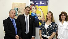 ביקור של שגריר ארצות הברית בישראל דן שפירו במרכז רקמן ב-2012
