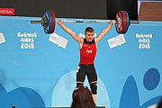 Deutsch: Gewichtheben bei den Olympischen Jugendspielen 2018; Tag 2, 10. Oktober 2018; Jungen 62 kg English: Weightlifting at the 2018 Summer Youth Olympics at 8 October 2018 – Boys' 62 kg