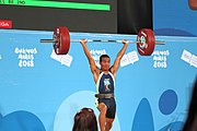 Deutsch: Gewichtheben bei den Olympischen Jugendspielen 2018; Tag 2, 10. Oktober 2018; Jungen 62 kg English: Weightlifting at the 2018 Summer Youth Olympics at 8 October 2018 – Boys' 62 kg