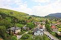 Deutsch: Blick von einer Drehleiter auf den Ort Weissenbach bei Mödling