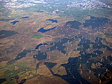 Whitelee Wind Farm Whitelee wind farm from the air (geograph 6051699).jpg