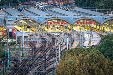 Wrocław Główny central railway station