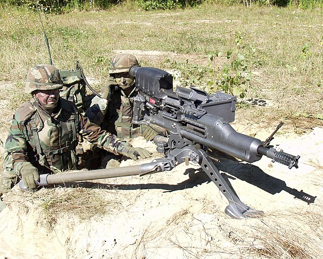 XM307 25 mm caliber man portable Automatic Grenade Launcher, part of the cancelled OCSW program