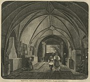 Zakrystia w kościele. Ilustracja z Tygodnika Ilustrowanego z 1863