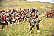 Zulu people in KwaZulu-Natal Zulu Culture, KwaZulu-Natal, South Africa (20325329170).jpg