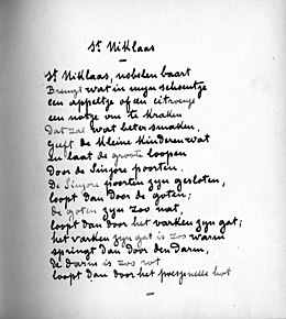 koper lenen Betekenisvol Sinterklaasgedicht - Wikipedia