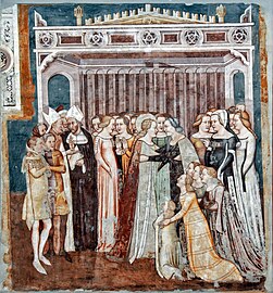 Storie di sant'Orsola - Commiato di Orsola dalla madre - Museo Civico, Treviso