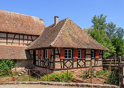 Half-timbered house from Schwindratzheim Écomusée d’Alsace Ungersheim France