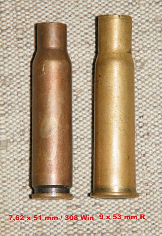 <span class="mw-page-title-main">9×53mmR</span> Rifle cartridge