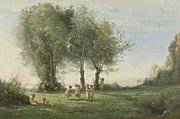 Ronde d'Amours ; Lever du soleil Jean-Baptiste Corot (avant 1860)