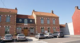The town hall of Hallines