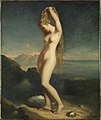 テオドール・シャセリオー『海から上がるヴィーナス』1838年。油彩、キャンバス、65 × 55 cm。ルーヴル美術館[138]。
