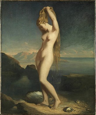 Venus marine dite Venus Anadyomene, 1838, Paris, Louvre 1838 Theodore Chasseriau - Venus Anadyomene.jpg