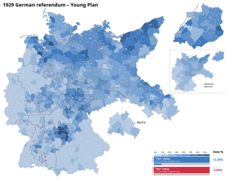 <span class="mw-page-title-main">1929 German Young Plan referendum</span> Plebiscite in Weimar Germany