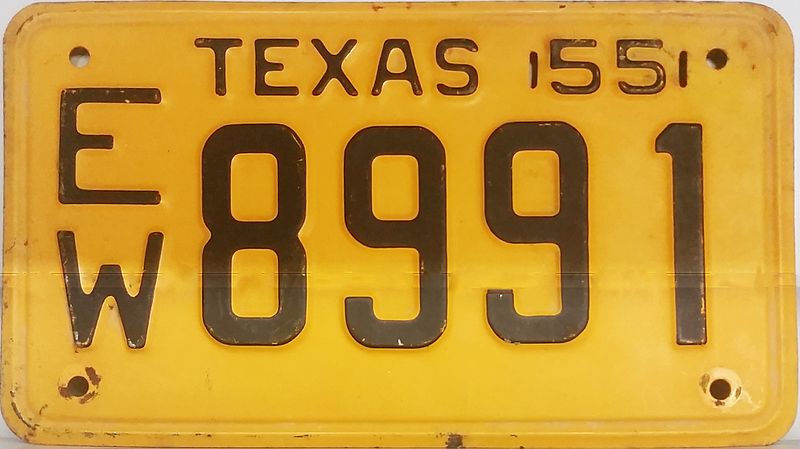 File:1955 Texas license plate.jpg