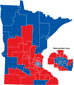 2010 Minnesota Senate seats won by party.svg