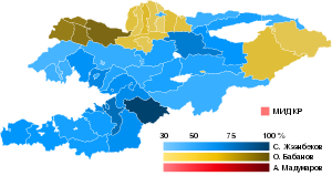 2017 Kyrgyzstani presidential election map by districts.svg