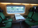 English: Interior of a VR pendolino on the Helsinki-Turku line