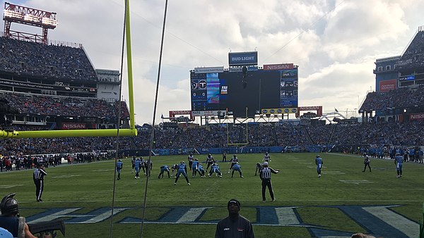 The Tennessee Titans vs. the Houston Texans at Nissan Stadium in Week 15.