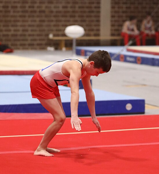 File:2022-12-11 Competition Men Poussines, Benjamines and Minimes Floor exercise at CGC Bettembourg 2022 (Martin Rulsch) 365.jpg