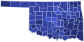 Results for the 2024 Oklahoma Republican presidential primary by county.