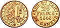 Genève 20 francs 1848