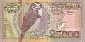 On Suriname banknote