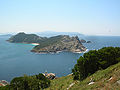 Vista das Illas Cíes dende a Costa da Vela, Cangas