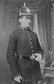 A Birmingham City Police rendőre 1891-ben, Home Service helmet mintájú sisakban.