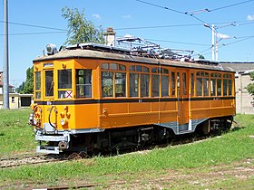 Tramvaiul 89 parcat la depozitul Desio