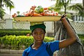 * Nomination A young woman selling vegetables on the street in the Asokoro neighborhood of Abuja, Nigeria. By User:FischerFotos --Andrew J.Kurbiko 07:49, 19 January 2021 (UTC) * Promotion  Support Good quality. --Aristeas 09:57, 27 January 2021 (UTC)