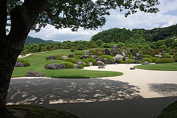 Japanese garden in Adachi Museum of Art, Yasugi, Shimane prefecture