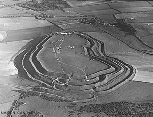 earthern fort with many walls