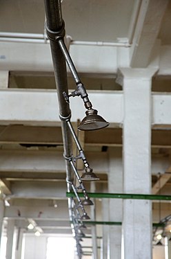 Alcatraz's Prison showers