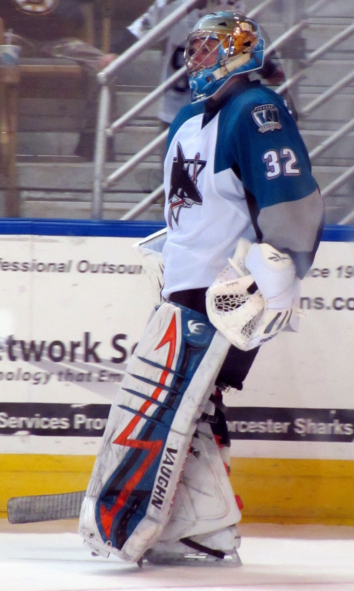 April 28, 2014 Los Angeles, CA.San Jose Sharks goalie Alex Stalock